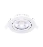 Noxion LED Kantelbaar Slim Spot Wit Rond 5W 550lm 60D - 940 Koel Wit | 85mm - IP54 - Dimbaar - Beste Kleurweergave